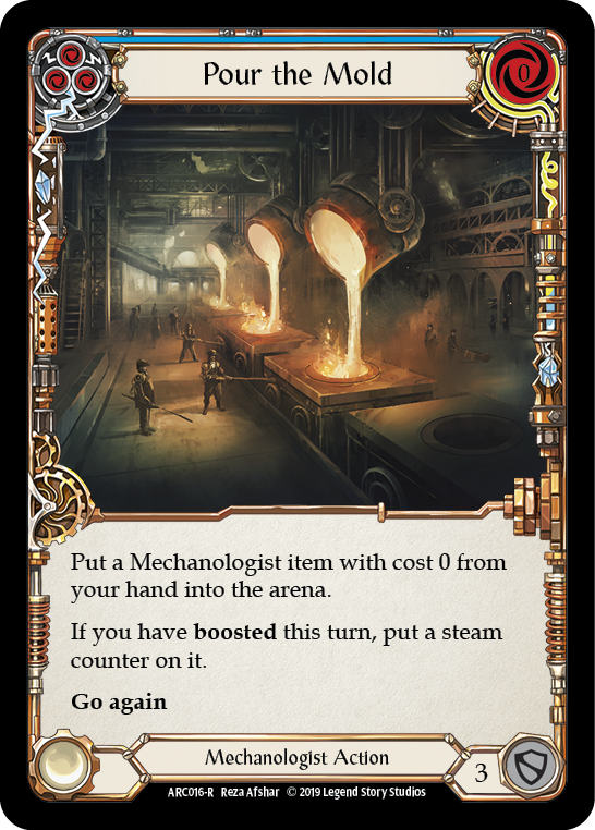 Pour the Mold (Blue) [ARC016-R] 1st Edition Normal - Duel Kingdom