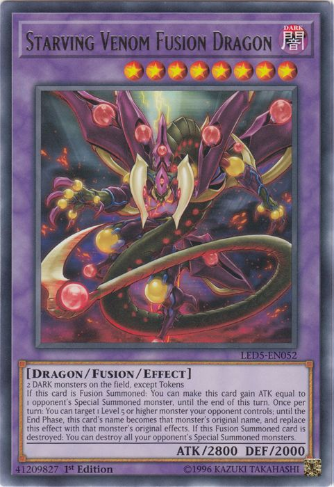 Starving Venom Fusion Dragon [LED5-EN052] Rare - Duel Kingdom