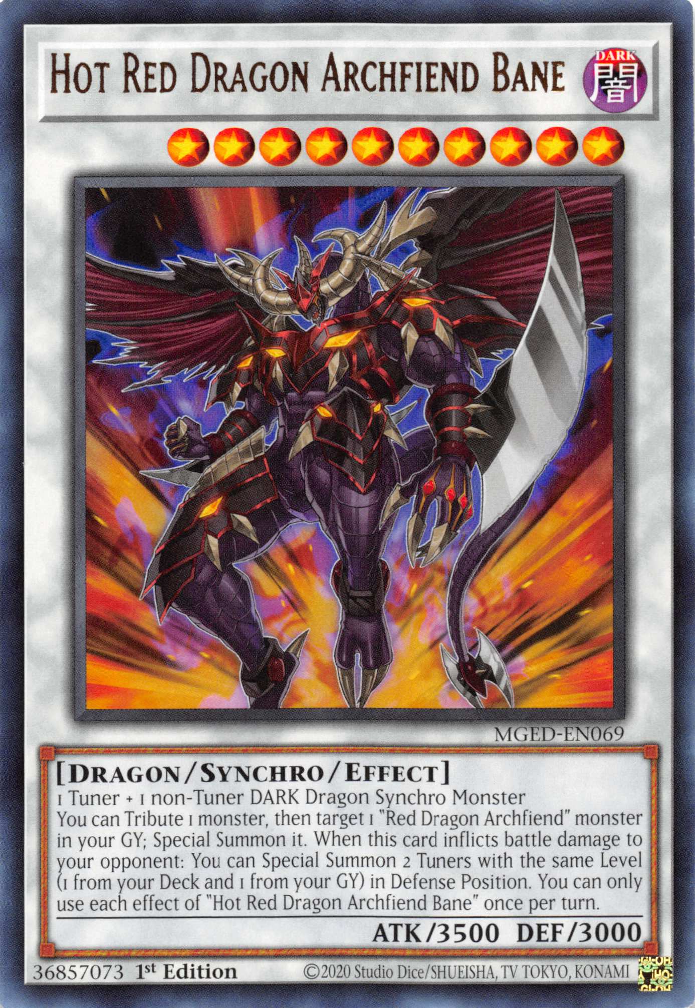 Hot Red Dragon Archfiend Bane [MGED-EN069] Rare - Duel Kingdom