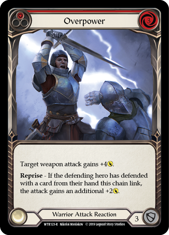 Overpower (Red) [WTR123-R] Alpha Print Normal - Duel Kingdom