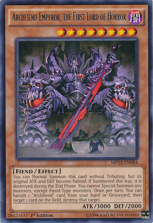 Archfiend Emperor, the First Lord of Horror [MP14-EN084] Rare - Duel Kingdom
