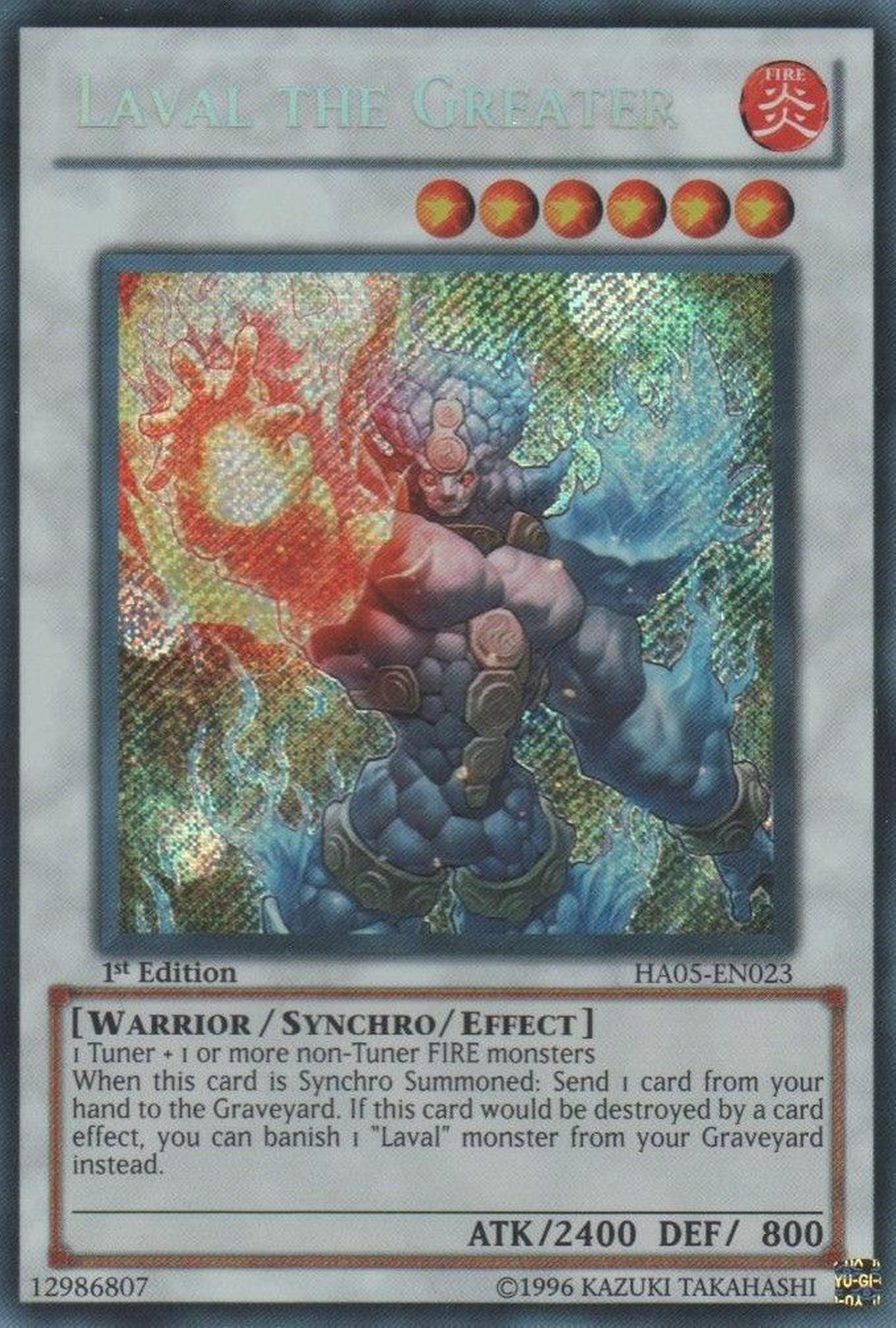 Laval the Greater [HA05-EN023] Secret Rare - Duel Kingdom