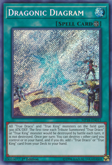 Dragonic Diagram [MP18-EN015] Secret Rare - Duel Kingdom