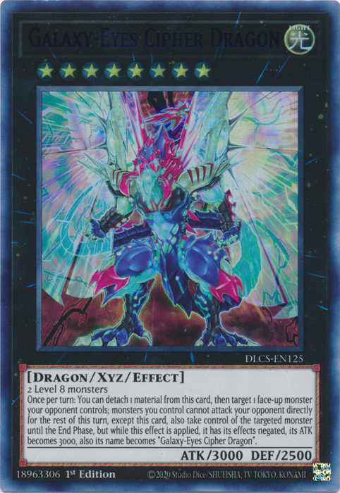 Galaxy-Eyes Cipher Dragon (Blue) [DLCS-EN125] Ultra Rare - Duel Kingdom