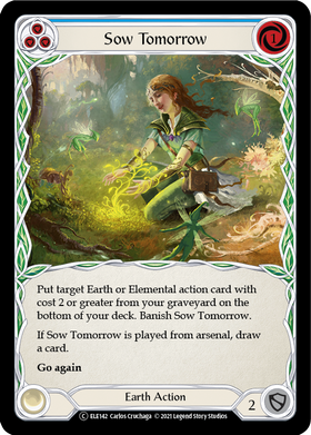 Sow Tomorrow (Blue) [U-ELE142] Unlimited Rainbow Foil - Duel Kingdom
