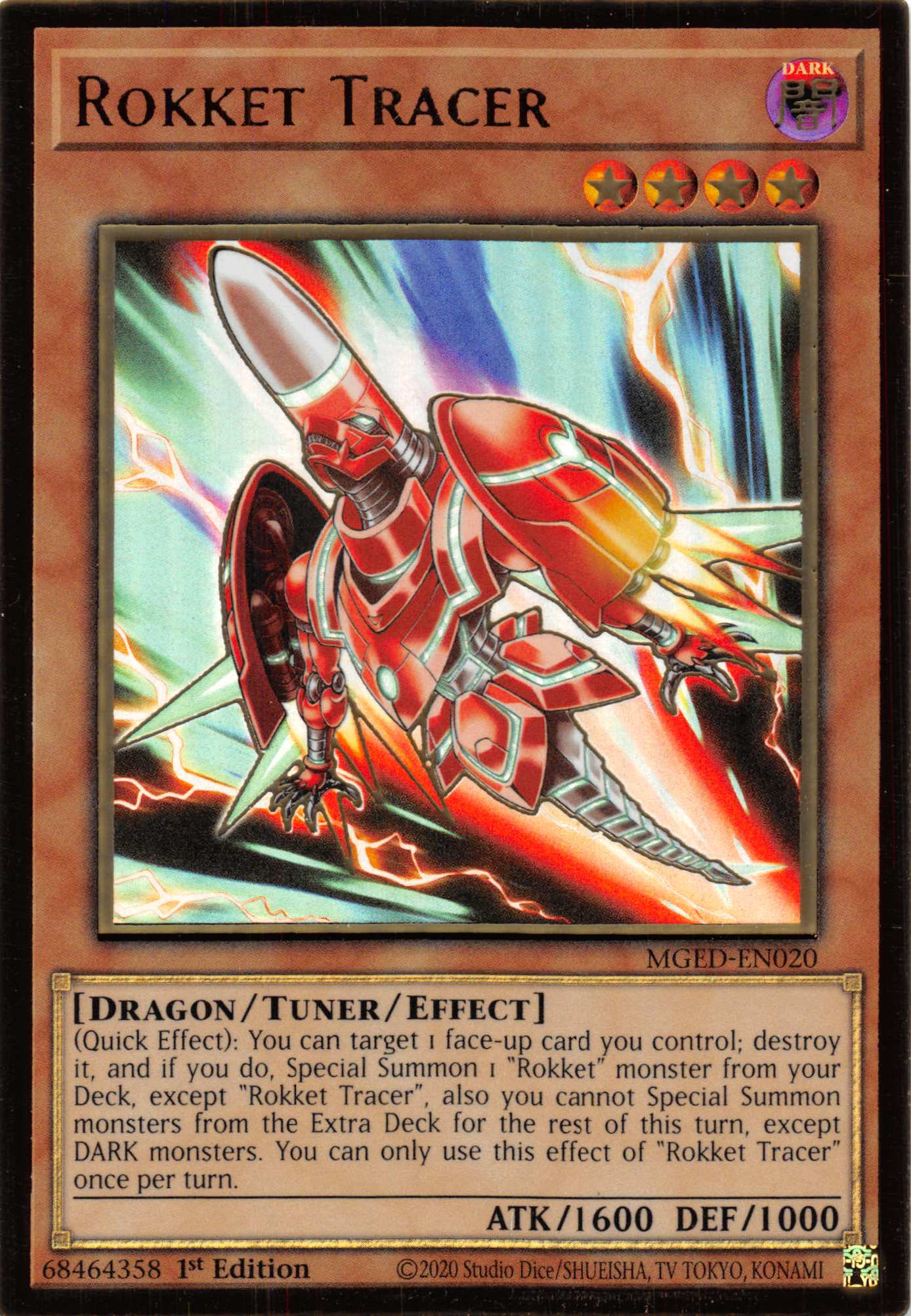 Rokket Tracer [MGED-EN020] Gold Rare - Duel Kingdom