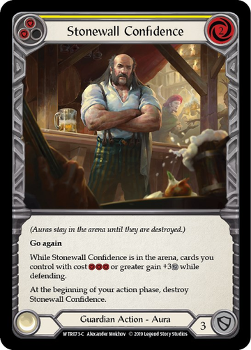 Stonewall Confidence (Yellow) [WTR073-C] Alpha Print Normal - Duel Kingdom
