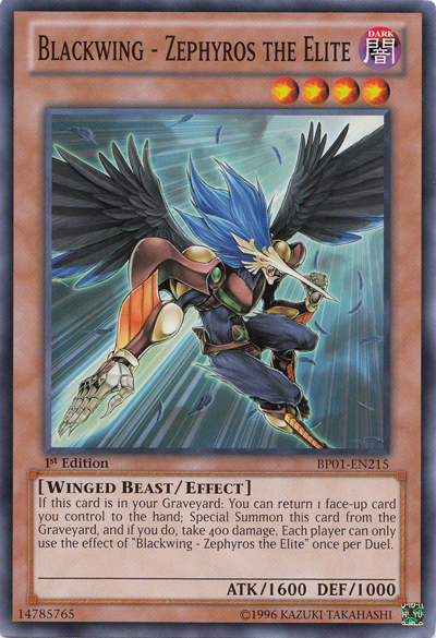 Blackwing - Zephyros the Elite [BP01-EN215] Common - Duel Kingdom