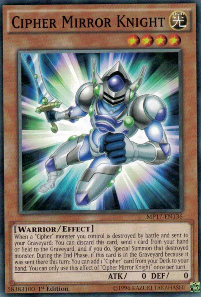 Cipher Mirror Knight [MP17-EN136] Common - Duel Kingdom