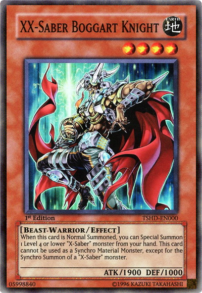 XX-Saber Boggart Knight [TSHD-EN000] Super Rare - Duel Kingdom