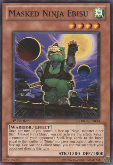 Masked Ninja Ebisu [ORCS-EN030] Common - Duel Kingdom