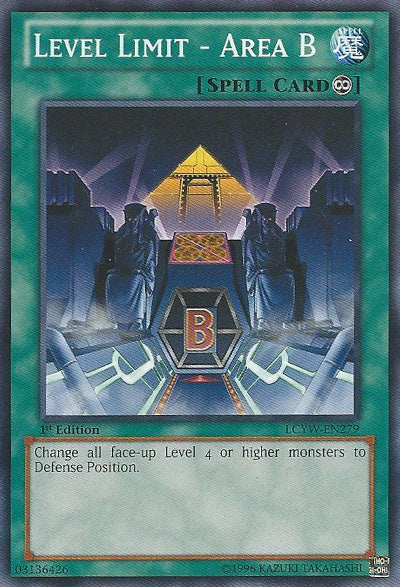 Level Limit - Area B [LCYW-EN279] Common - Duel Kingdom