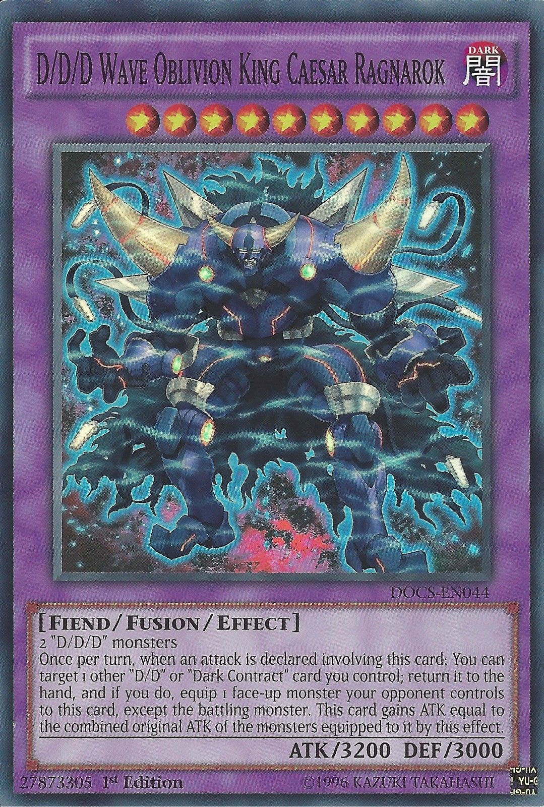 D/D/D Wave Oblivion King Caesar Ragnarok [DOCS-EN044] Super Rare - Duel Kingdom