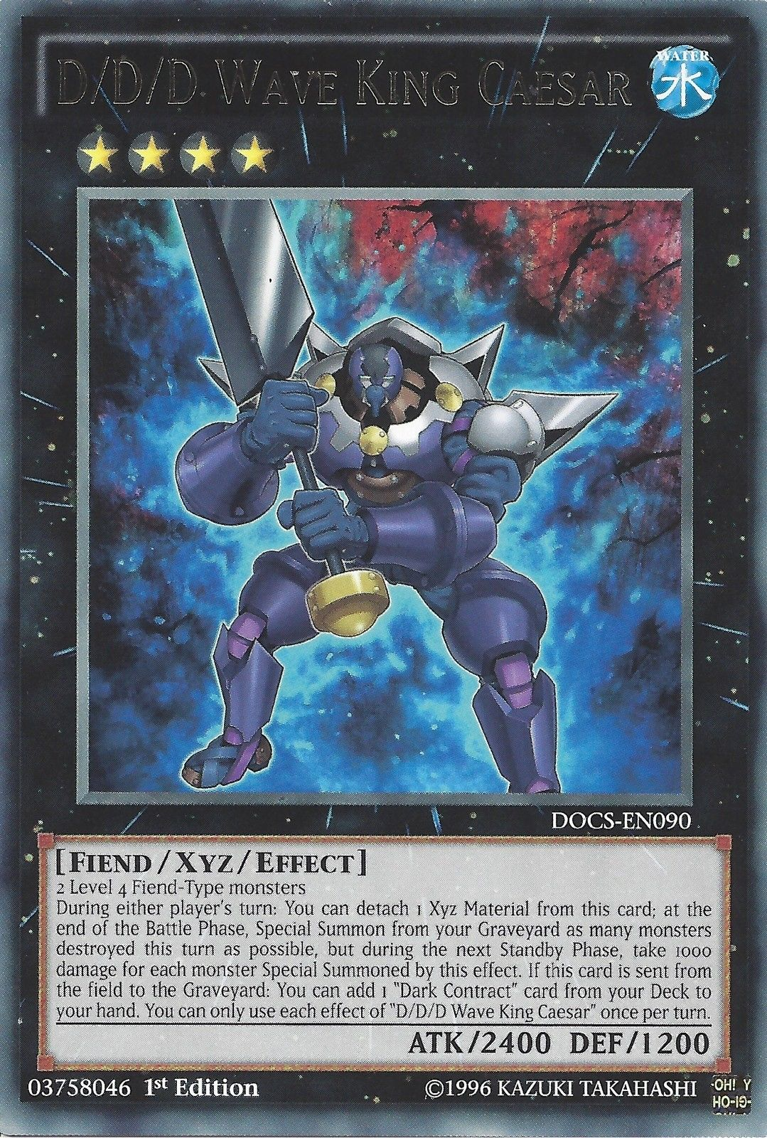 D/D/D Wave King Caesar [DOCS-EN090] Rare - Duel Kingdom