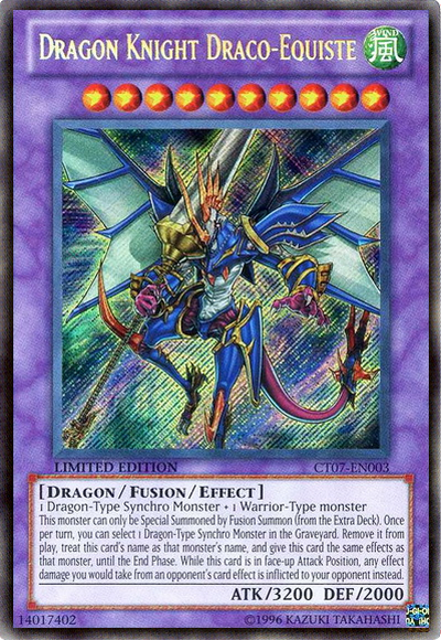 Dragon Knight Draco-Equiste [CT07-EN003] Secret Rare - Duel Kingdom