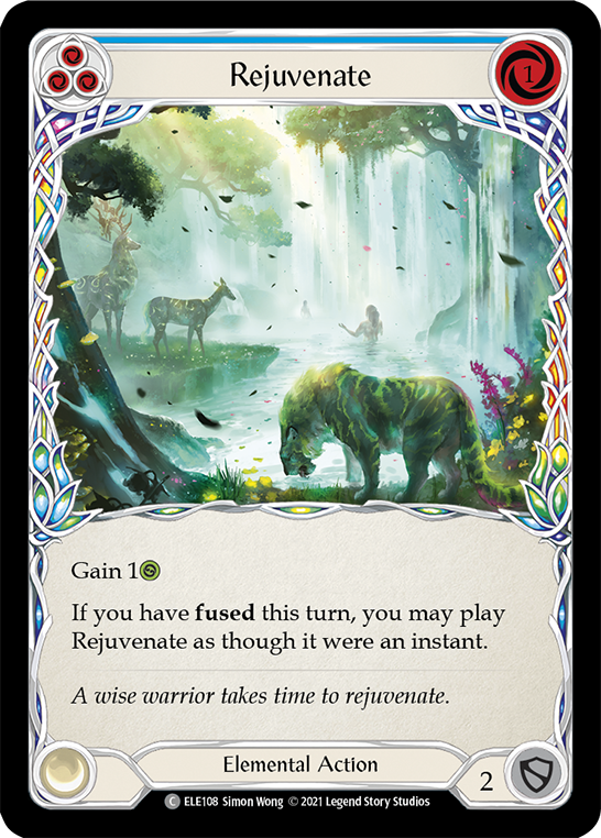 Rejuvenate (Blue) [ELE108] 1st Edition Normal - Duel Kingdom