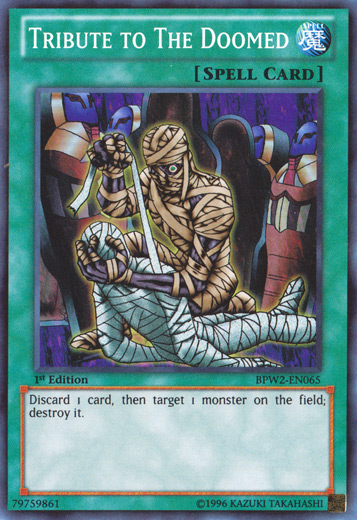 Tribute to The Doomed [BPW2-EN065] Super Rare - Duel Kingdom