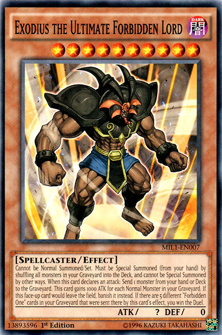 Exodius the Ultimate Forbidden Lord [MIL1-EN007] Common - Duel Kingdom