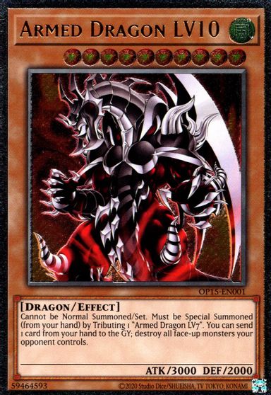 Armed Dragon LV10 [OP15-EN001] Ultimate Rare - Duel Kingdom