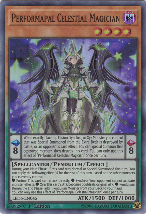 Performapal Celestial Magician [LED6-EN045] Super Rare - Duel Kingdom