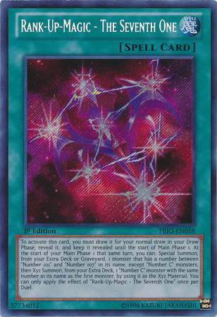 Rank-Up-Magic - The Seventh One [PRIO-EN058] Secret Rare - Duel Kingdom