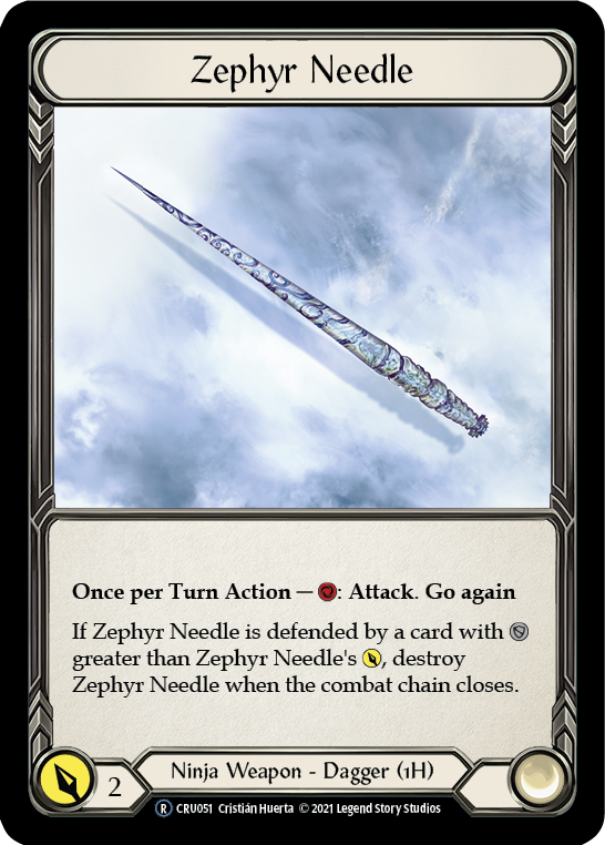 Zephyr Needle [CRU051] Unlimited Normal - Duel Kingdom