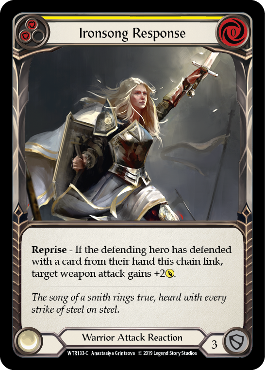 Ironsong Response (Yellow) [WTR133-C] Alpha Print Normal - Duel Kingdom