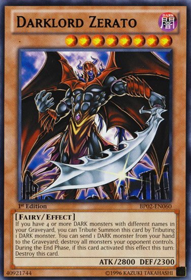 Darklord Zerato [BP02-EN060] Rare - Duel Kingdom