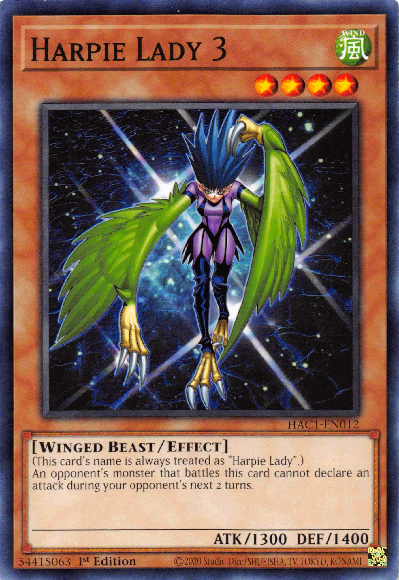 Harpie Lady 3 [HAC1-EN012] Common - Duel Kingdom