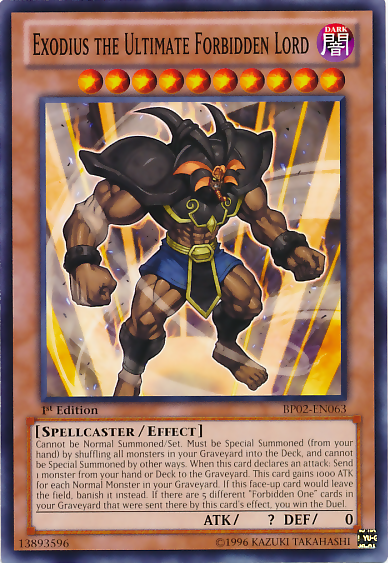 Exodius the Ultimate Forbidden Lord [BP02-EN063] Common - Duel Kingdom