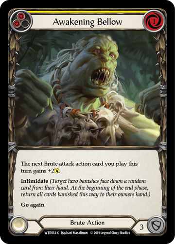 Awakening Bellow (Yellow) [WTR033-C] Alpha Print Normal - Duel Kingdom