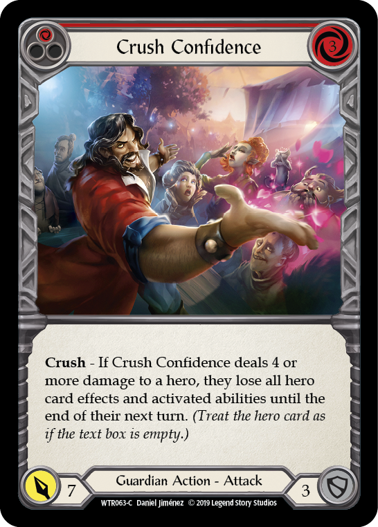 Crush Confidence (Red) [WTR063-C] Alpha Print Normal - Duel Kingdom
