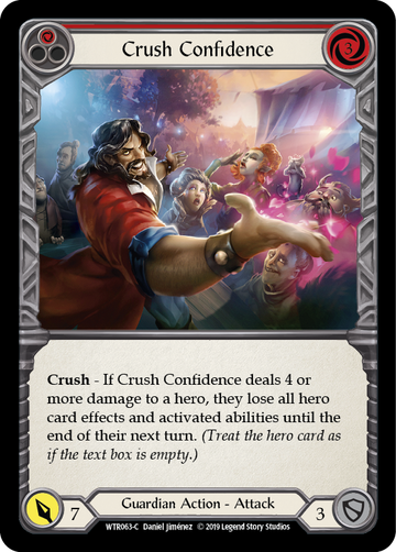 Crush Confidence (Red) [WTR063-C] Alpha Print Normal - Duel Kingdom