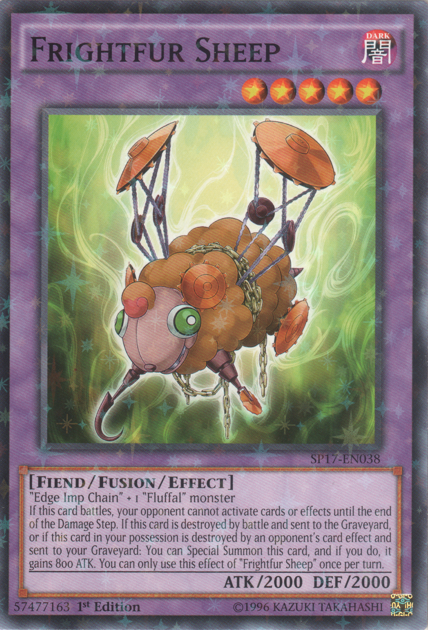 Frightfur Sheep [SP17-EN038] Starfoil Rare - Duel Kingdom