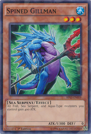 Spined Gillman [BP03-EN059] Shatterfoil Rare - Duel Kingdom