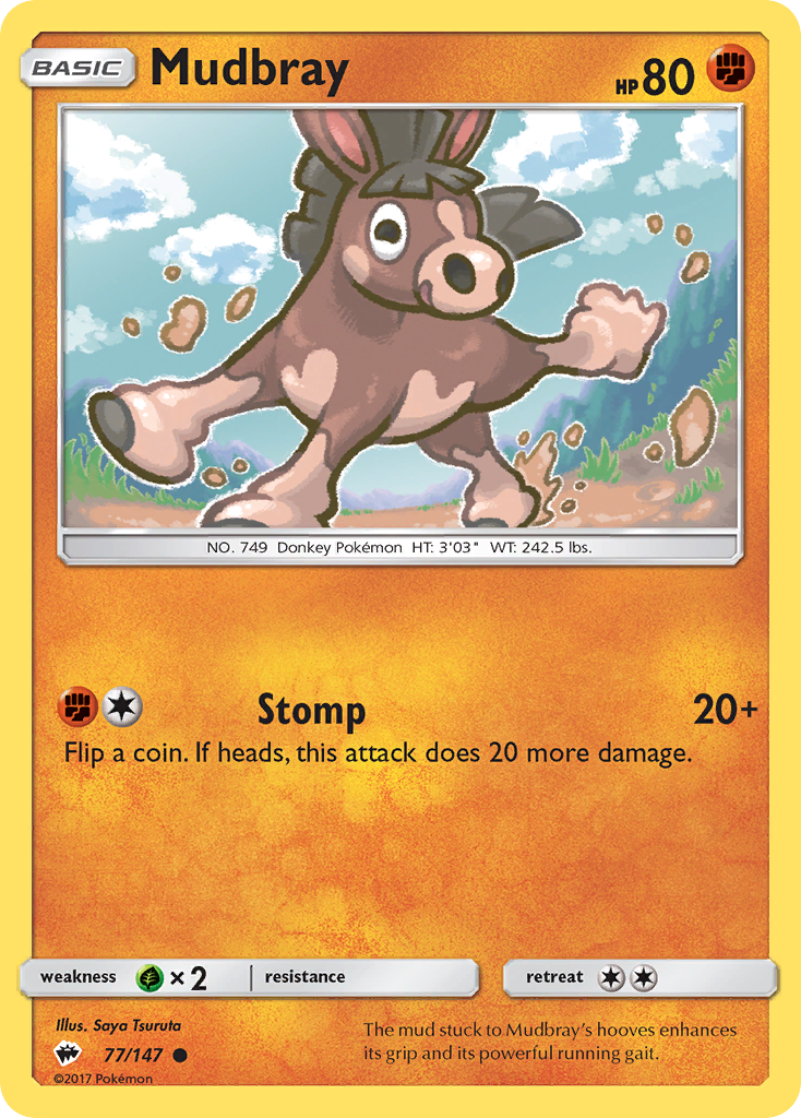 Mudbray (77/147) [Sun & Moon: Burning Shadows] - Duel Kingdom