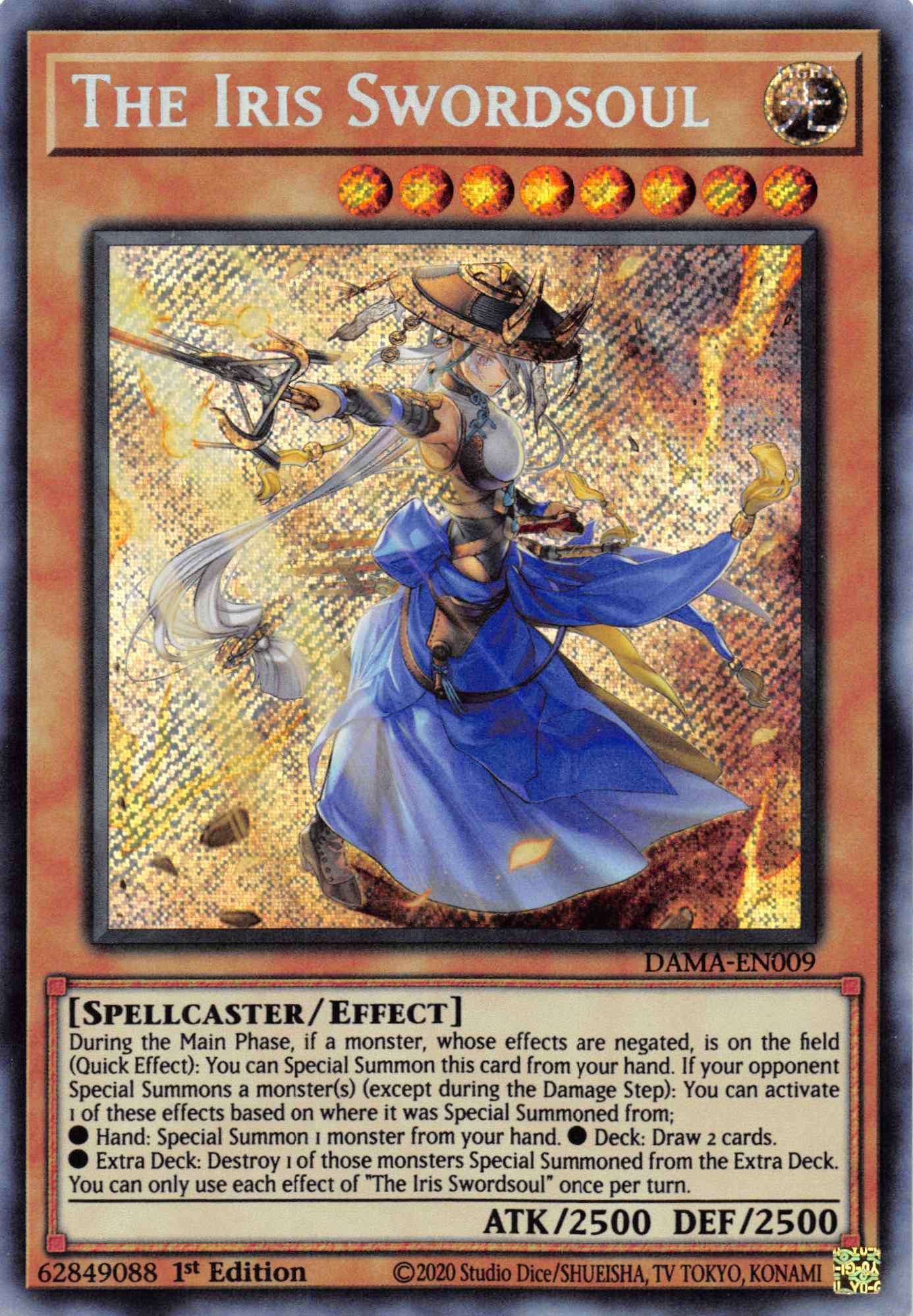 The Iris Swordsoul [DAMA-EN009] Secret Rare - Duel Kingdom