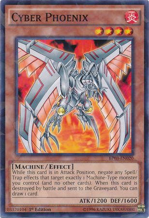 Cyber Phoenix [BP03-EN020] Shatterfoil Rare - Duel Kingdom