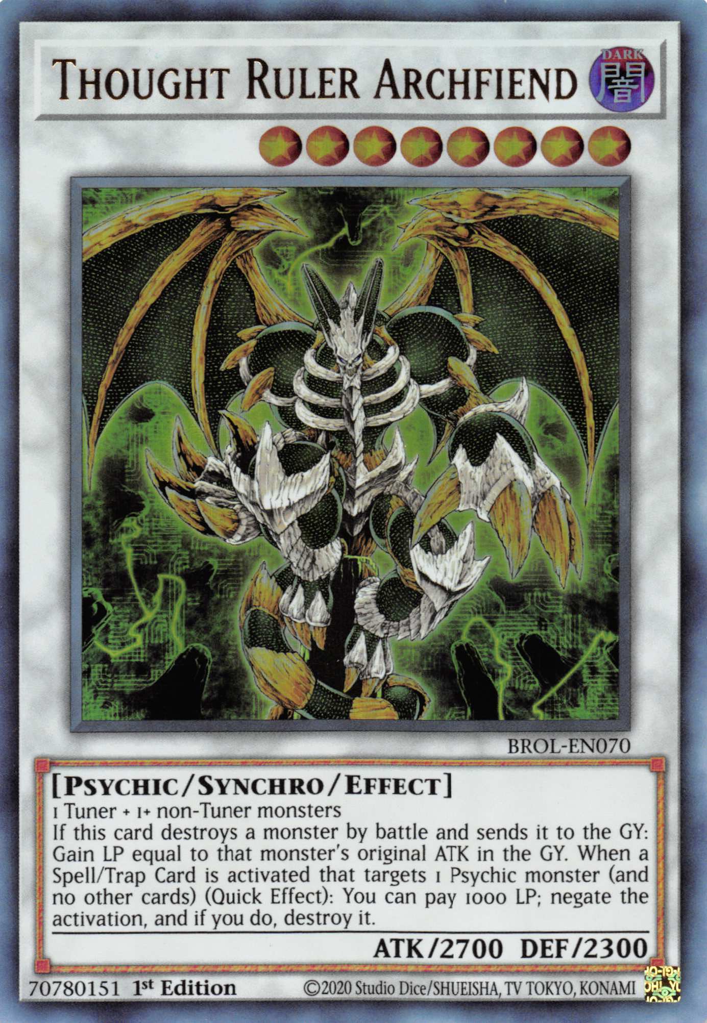 Thought Ruler Archfiend [BROL-EN070] Ultra Rare - Duel Kingdom