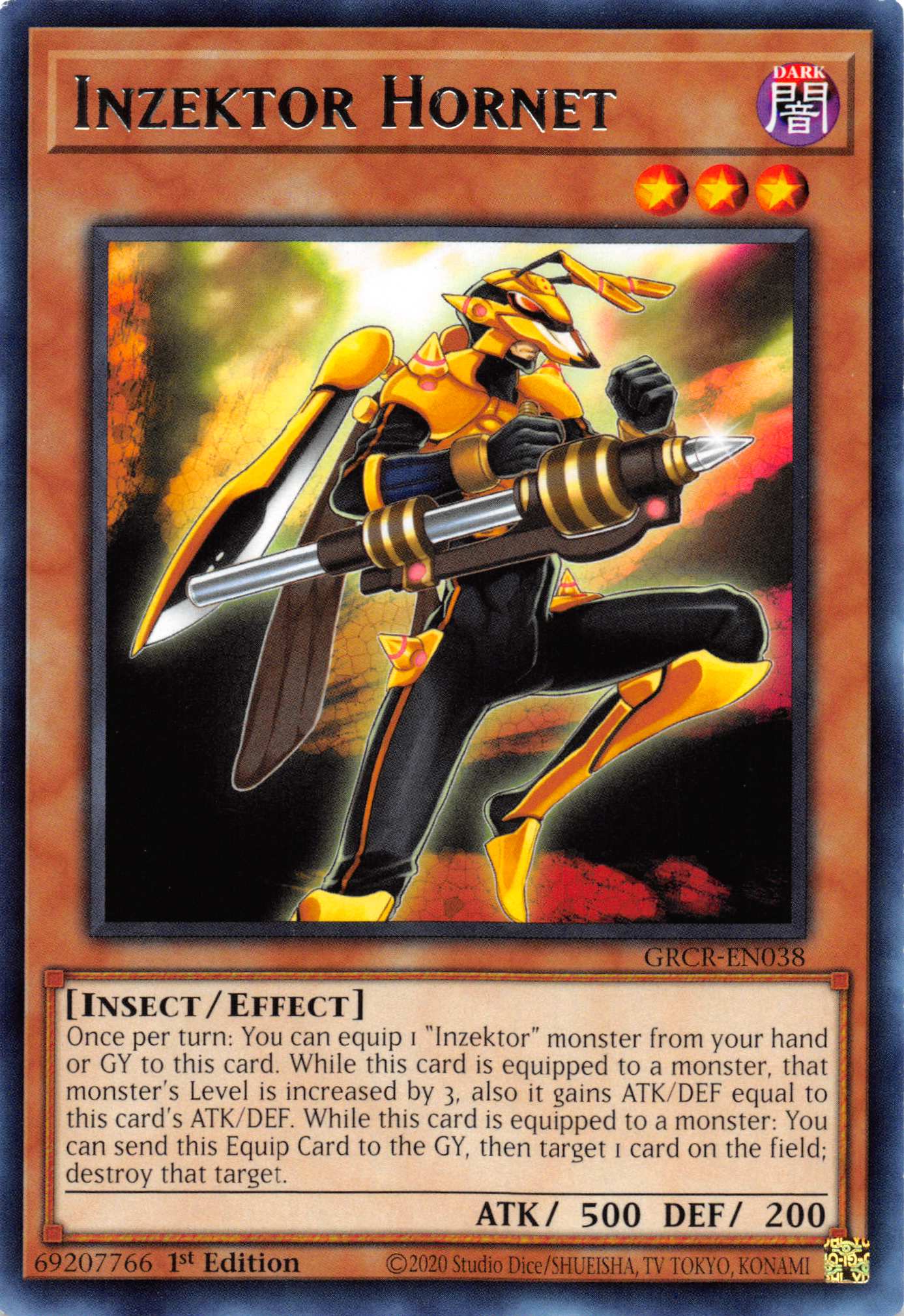 Inzektor Hornet [GRCR-EN038] Rare - Duel Kingdom