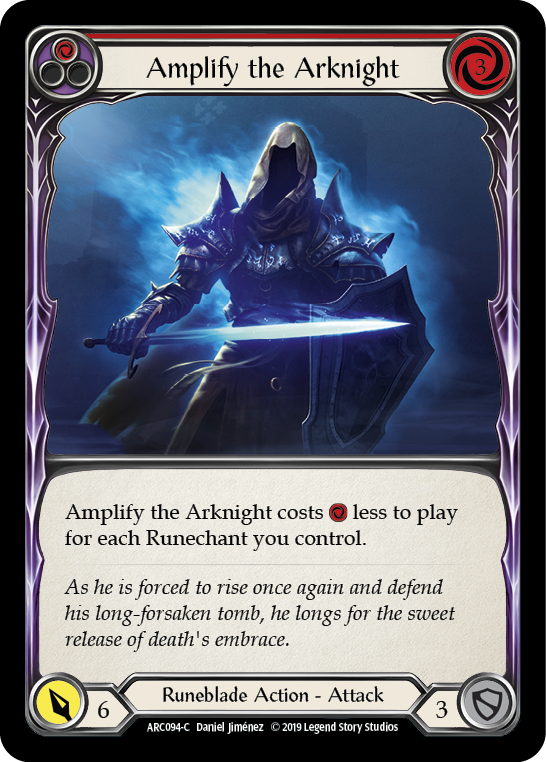 Amplify the Arknight (Red) [ARC094-C] 1st Edition Rainbow Foil - Duel Kingdom
