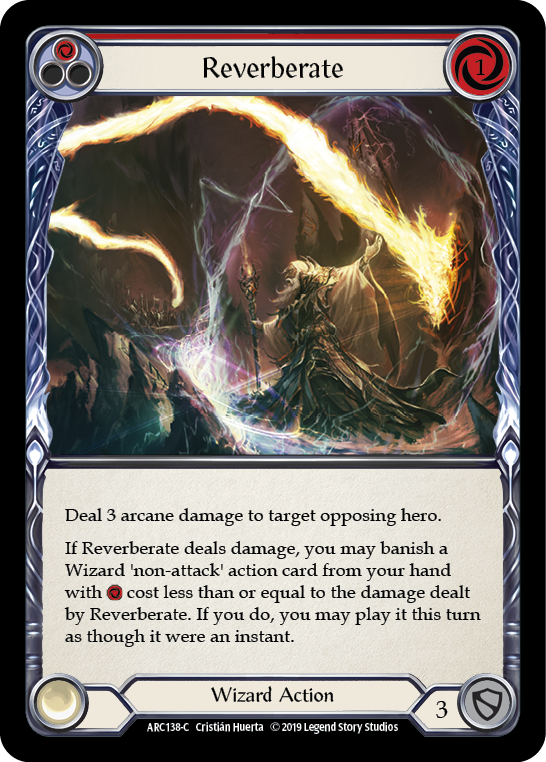 Reverberate (Red) [ARC138-C] 1st Edition Normal - Duel Kingdom