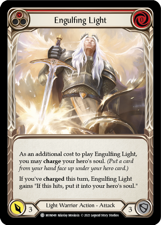 Engulfing Light (Red) [MON048] 1st Edition Normal - Duel Kingdom