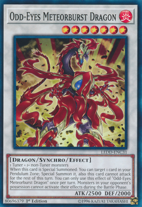 Odd-Eyes Meteorburst Dragon [LEDD-ENC31] Common - Duel Kingdom