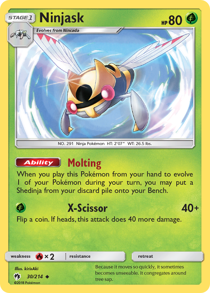 Ninjask (30/214) [Sun & Moon: Lost Thunder] - Duel Kingdom