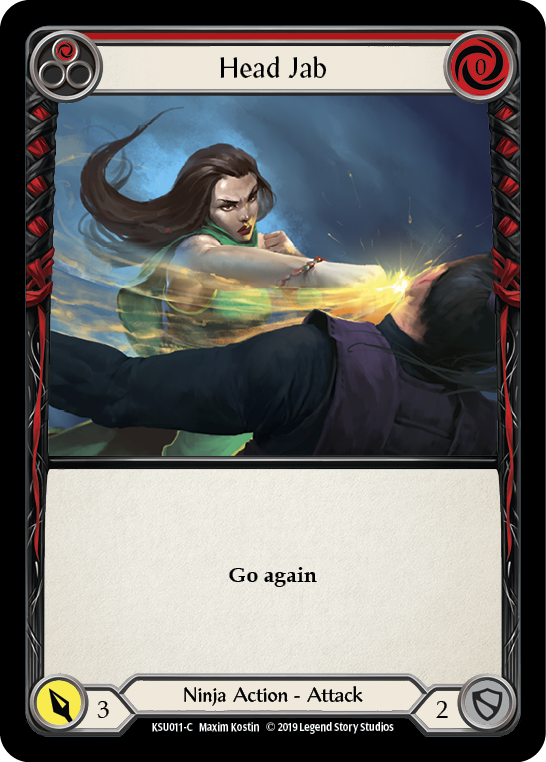 Head Jab (Red) [KSU011-C] 1st Edition Normal - Duel Kingdom