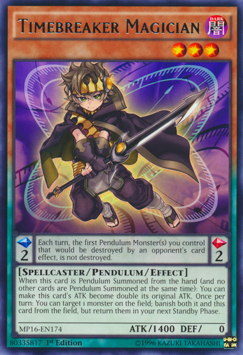 Timebreaker Magician [MP16-EN174] Rare - Duel Kingdom