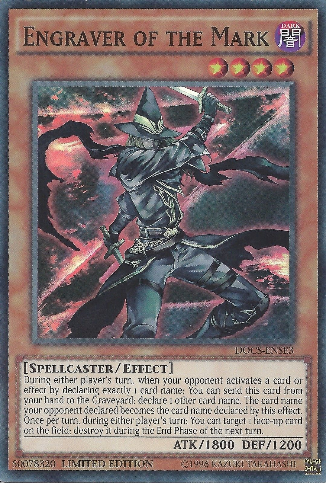 Engraver of the Mark [DOCS-ENSE3] Super Rare - Duel Kingdom