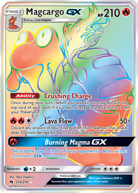 Magcargo GX (218/214) [Sun & Moon: Lost Thunder] - Duel Kingdom