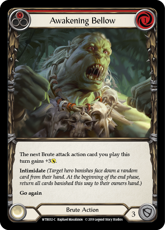 Awakening Bellow (Red) [WTR032-C] Alpha Print Normal - Duel Kingdom
